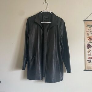 Elegant Black Leather Jacket